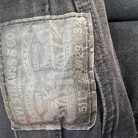 Levi's 511 Men's Slim Fit Jeans Size W29 L32 Black Label Normcore Skater School - Picture 4 of 15